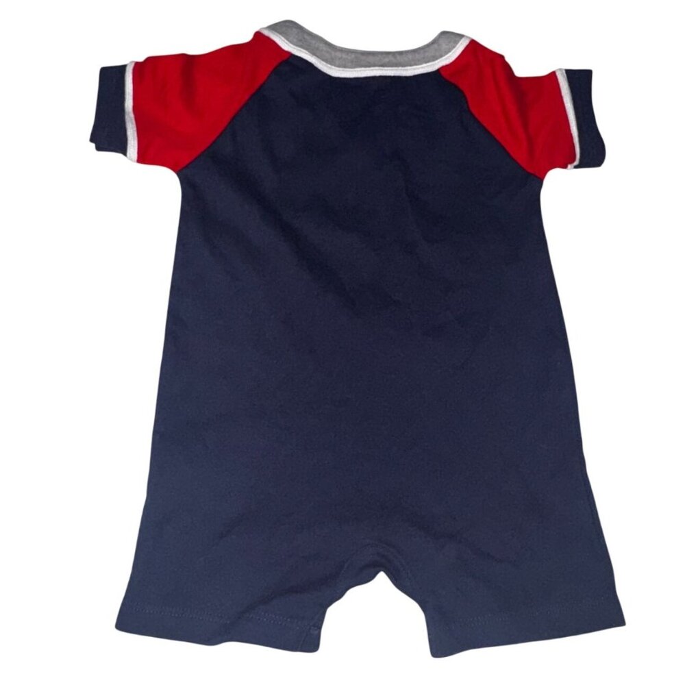Minnesota Twins Baby Romper 0/3M Genuine Merchandise Navy/Red 100% Cotton Short - Picture 3 of 3